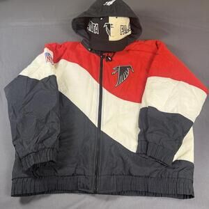 Vintage 90s Atlanta Falcons APEX Pullover Puffer Jacket Size Large